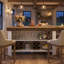 Table de bar en bois 55,12 pouces avec tablettes de rangement, table de bistro Farmhouse Home pour cuisine, bistro-574301974