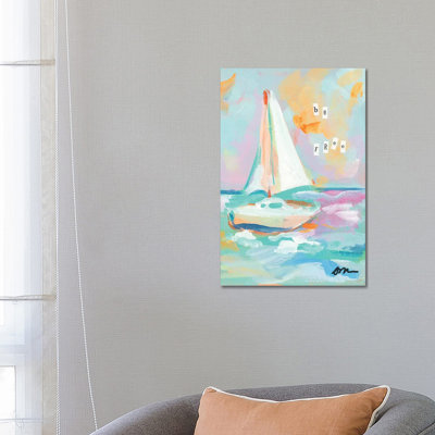 Sailboat II by Jessica Mingo - Wrapped Canvas Gallery-Wrapped Canvas Giclée