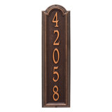 Manchester Personalized Vertical Wall Address Plaque