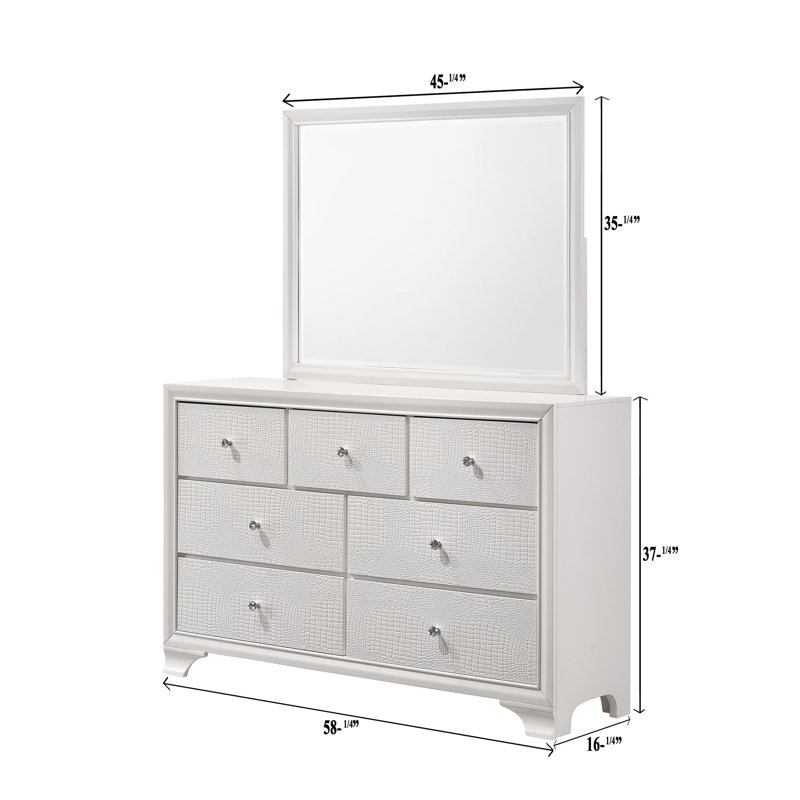 Miroir de chambre Lyssa Frost (miroir seulement)