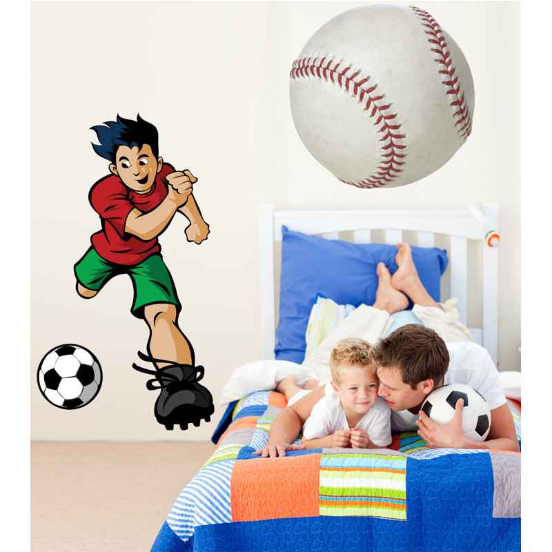 Sports Non-Wall Damaging Wall Decal, 60" H x 33.5" W