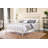 White Full Bed with Spindle Headboard-1297293860