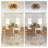 Ceiling-Mounted Jute Rope Fan Light with 4 Bulb Sockets, Dimmable with Remote