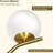 Modern Floor Lamp For Living Room, Gold Standing Lamp For Bedroom With Globe Glass Shade, 68" Mid-Century Tall Pole Tree Lamps Light Home Decor, Antique Brass (LED Bulbs Included),Suitable For Halloween And Christmas