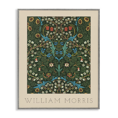 Ornate Botanicals William Morris Framed Giclee, design by Lil' Rue