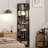 Narrow Bookshelf Tall Skinny Bookcase 6 Tier Storage Rack-360706839
