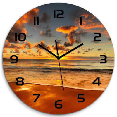Jonmark Glass Wall Clock