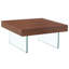 Table basse carrée avec plateau en panneau de fibres à densité moyenne et pieds en verre trempé-893393194-890050111