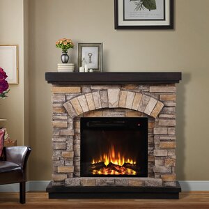 Foundstone™ Branden 36'' W Electric Fireplace & Reviews | Wayfair