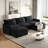 Upholstered Sofa Couch With Ottomans-838974365