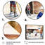 Enfants jouant au hockey sur la patinoire III - Impression sur toile-86492380-86492382