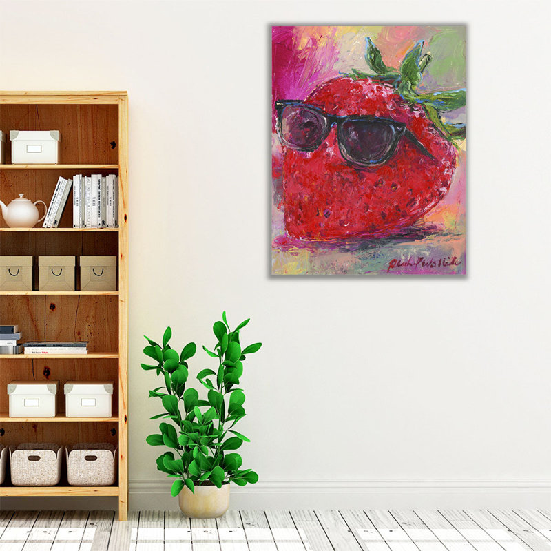 Art Strawberry - Canvas Print Wall Art, 30" H x 24" W