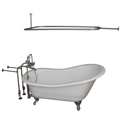 Baignoire de trempage sur pattes en fonte 67 po. X 29 po. Icare