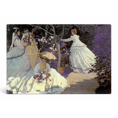 Femmes dans le jardin (1866) - Art mural sur toile paysage
