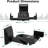 15.88cm Fixed Height Speaker Stand Wall Mounts, Dual Side Clamping Bookshelf Mounting Bracket For Large Surrounding Sound Speakers, Retractable Speaker Bracket, Angle Adjustable, Holds Up To 25 Kg, 1 Pair