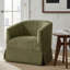 Fauteuil demi-tonneau rembourré et pivotant-1738841544