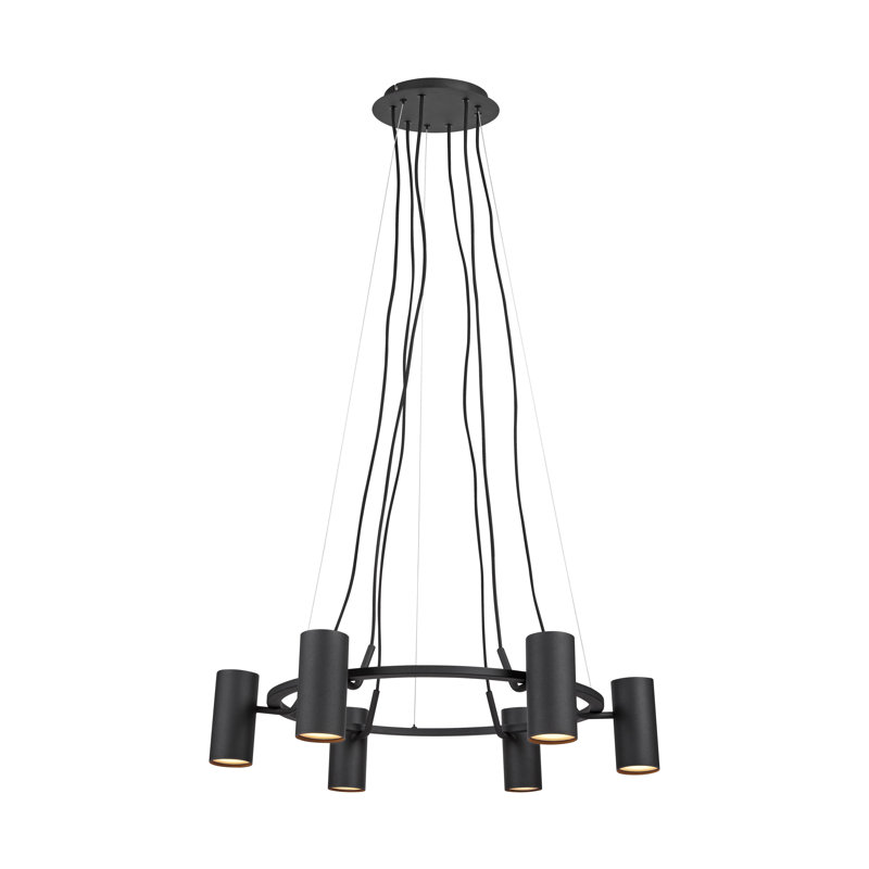 Bree 6 - Light Waggon Wheel Chandelier