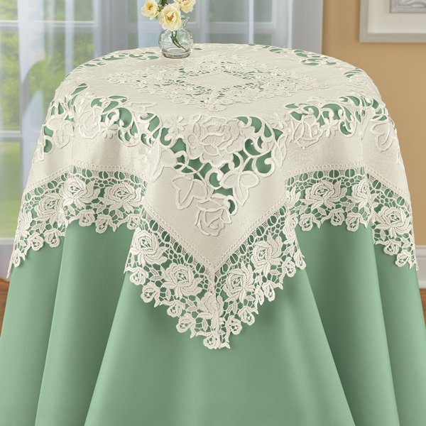 Ophelia & Co. Gunilla Square Floral Polyester Table Topper - Wayfair Canada