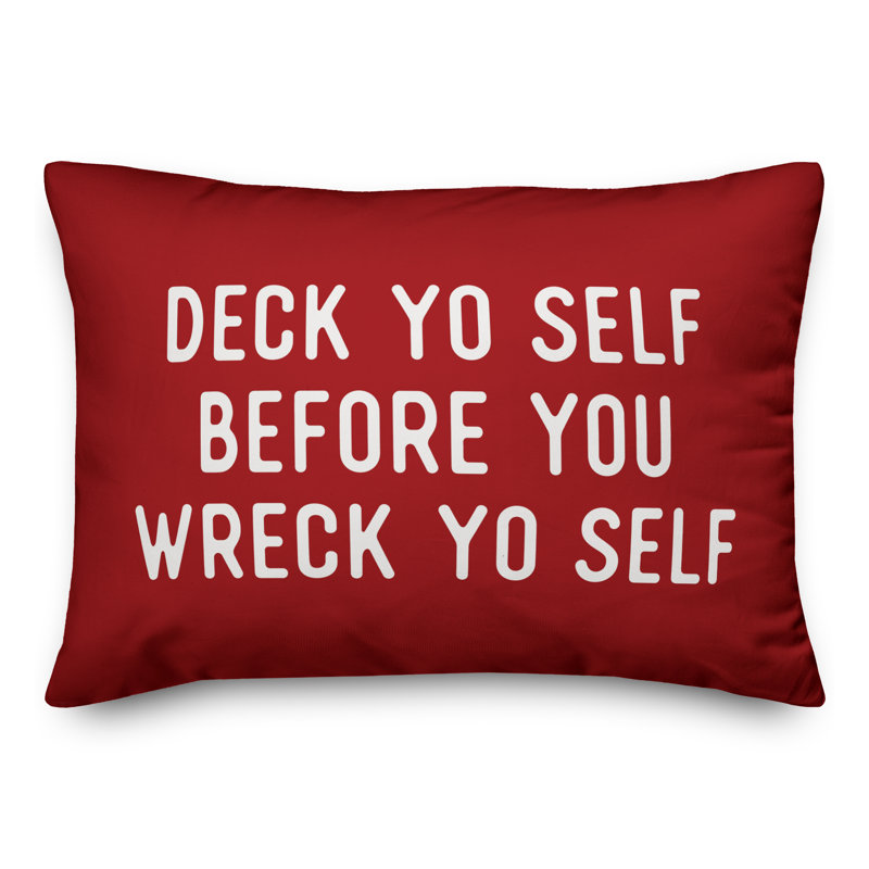  Housse de coussin lombaire rouge Deck Yo, Housse de coussin seulement - sans coussin