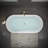 55" x 28.74" Acrylic Freestanding Bathtub, Oval Deep Soaking Bathtub with Center Pop-up Drain & Integrated Overflow for Bathroom Spa, Glossy White