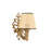 Elegant Wall Lamp with Metal Body, Natural & Gold Finish, 9.8 x 3.9 x 5.1 inches | 1 x E27 Max 40W Socket (Bulb Not Included) | Stylish Lighting for Home Decor, IP20 Rated, Perfect for Living Room & Bedroom-220667115