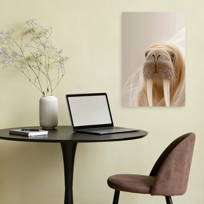 Art mural animal doux et naturel arctique