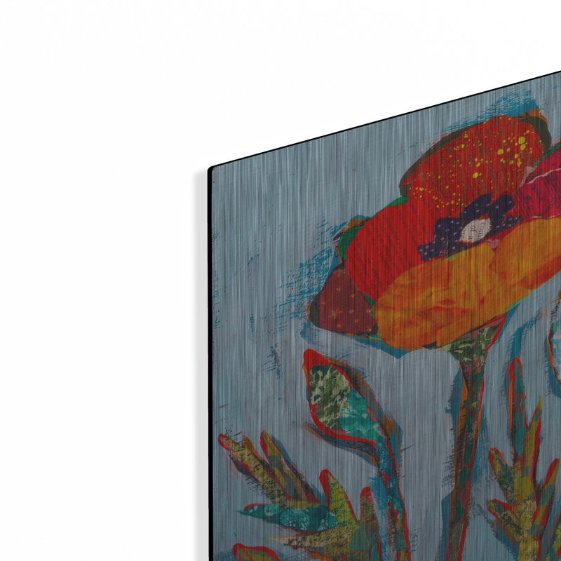 «Poppy 4» par St. Hilaire Elizabeth, H 12 po x l 12 po
