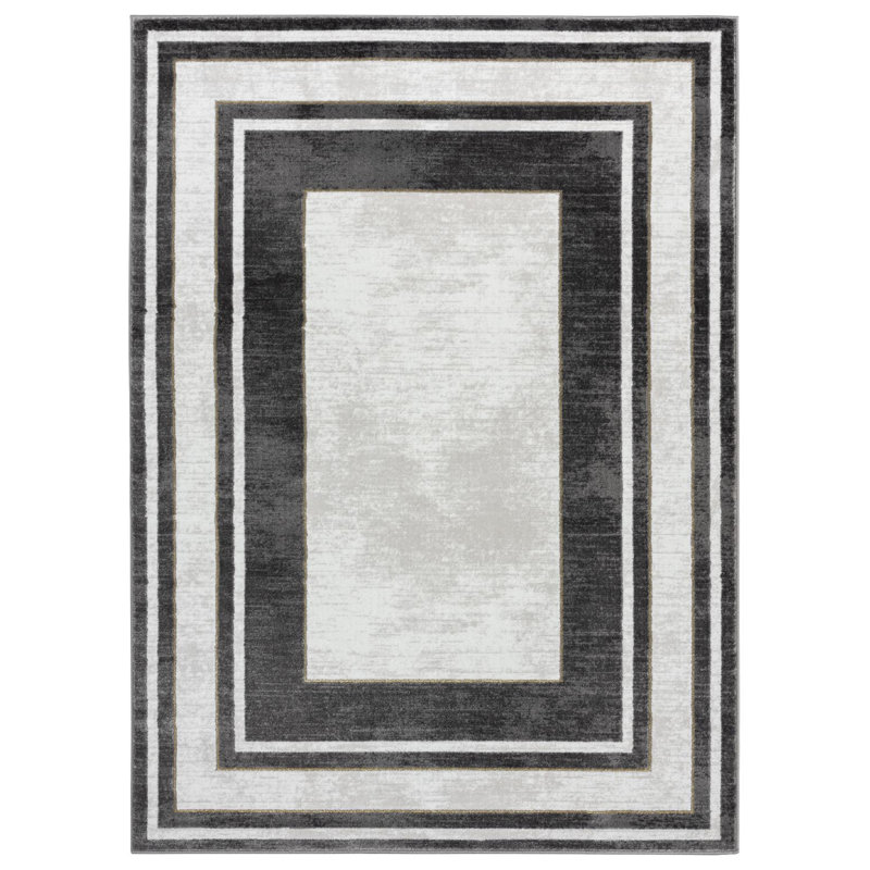 Bolog Abstract Indoor Rug, Rectangle 3'9" x 5'9"