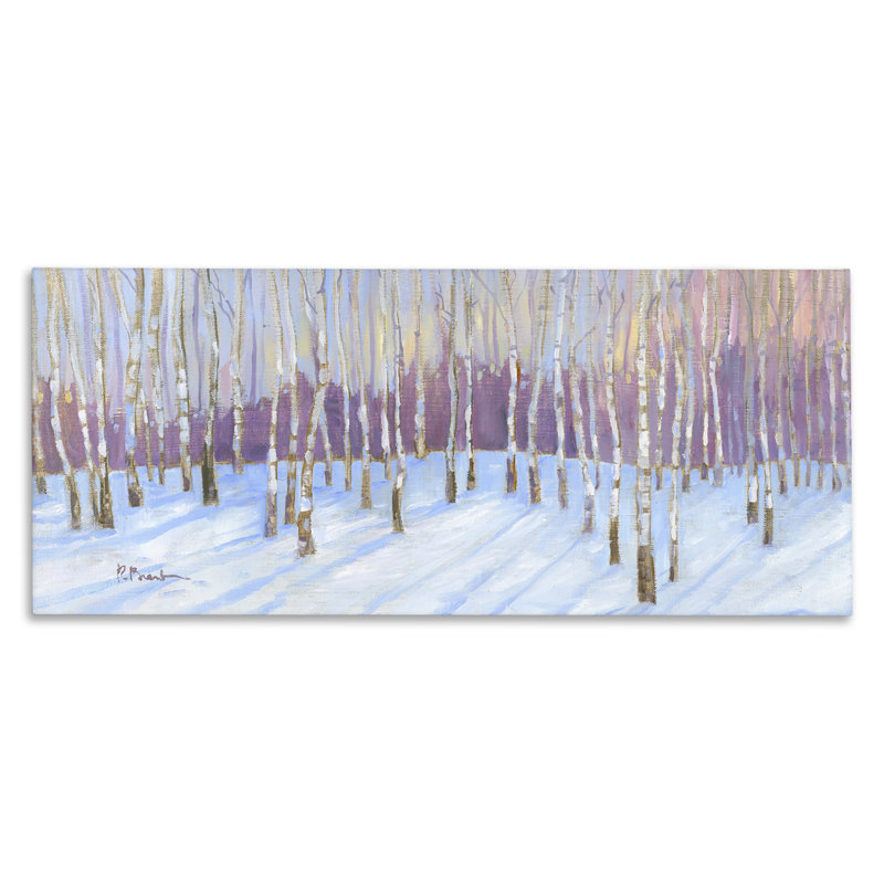 Niveous Birch Tree Grove, conception de Paul Brent, H 13 po x l 30 po