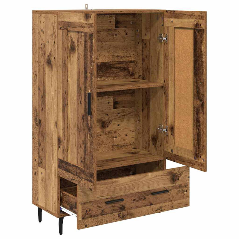 Highboard Accent Chest, Old Wood