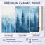 «Blue Cool Mist Forest II - Blue Nature», reproduction d'art-533994760-533994775