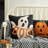 14"H Hooked Halloween Ghost "BOO" Pillow