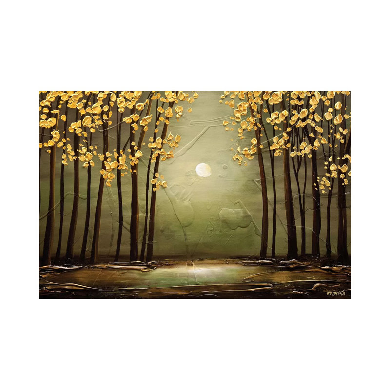 Sage Forest by Osnat Tzadok - Wrapped Canvas Gallery-Wrapped Canvas Giclée, 30.48 cm H x 45.72 cm W