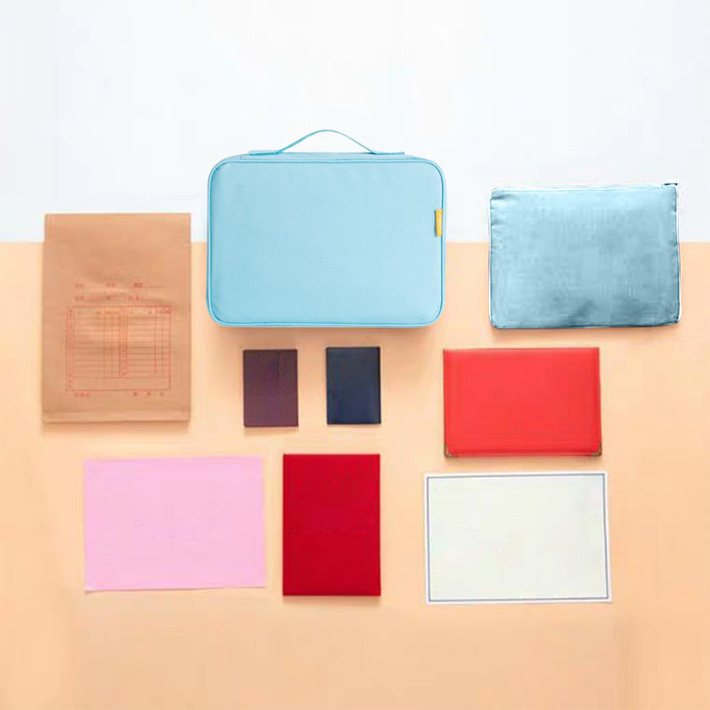Sacs de rangement avec fermeture à glissière, sac de rangement portable pour documents pour ordinateur portable, dossiers, certificats, cadeaux pour lui