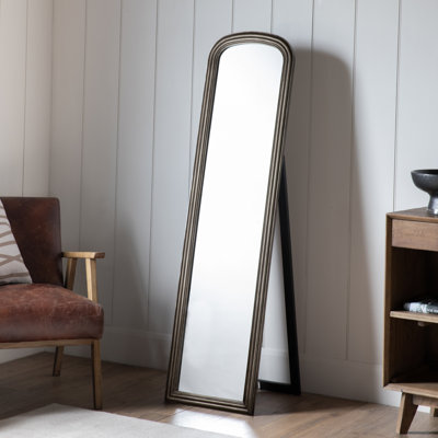 Aaliyah Wood Flat Floor Mirror