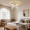 Ventilateur de plafond encastré en cristal pour l'intérieur de la chambre à coucher avec 7 pales et 6 vitesses