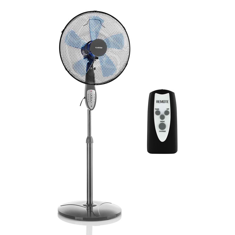 Summerjam Oscillating Pedestal Fan, Grey