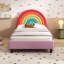 Lit simple tapissier style arc-en-ciel mignon
