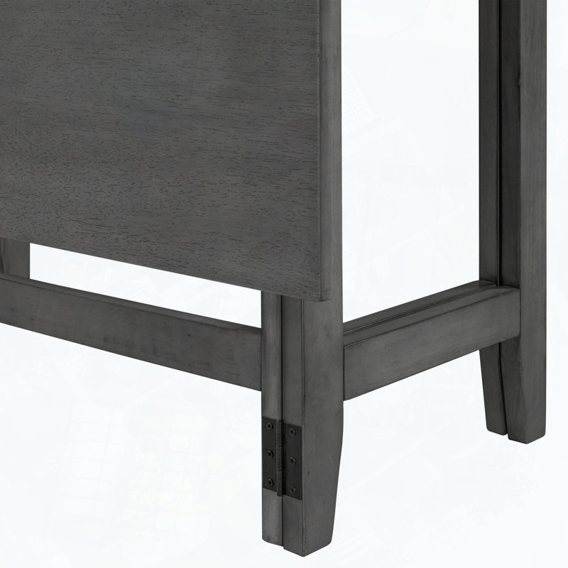 Table de salle à manger extensible Farmhouse, Gris