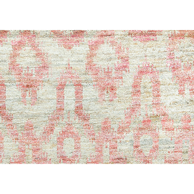 Hand-Knotted High-Quality Rust and Beige Area Rug