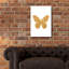 «Gold Butterfly» par Erin Clark, art mural en verre acrylique-903794701