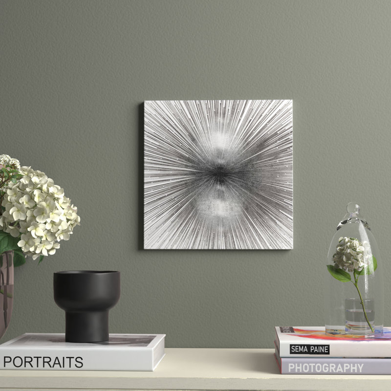 Radiant Silver by Abby Young - Print on Canvas, Wrapped Canvas, 45.72 cm H x 45.72 cm W x 1.91 cm D