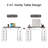 Vanity Desk with Dimmable LED Light with 10 Drawers, Makeup Table with Flip Up Mirror