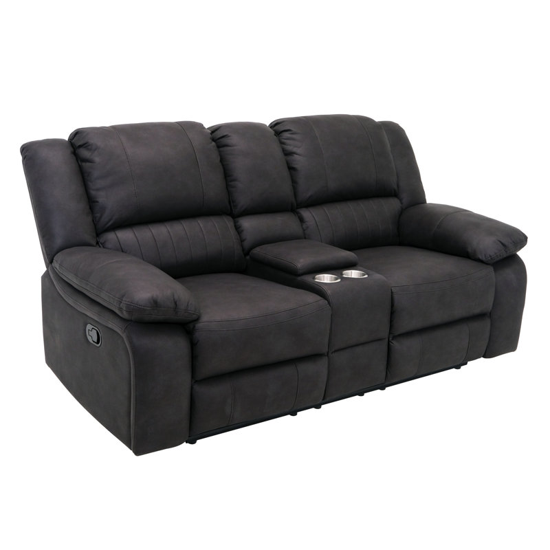 Jailil Upholstered 76.5'' Reclining Loveseat