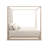 Pinstripe Solid Wood Canopy Bed-91341501
