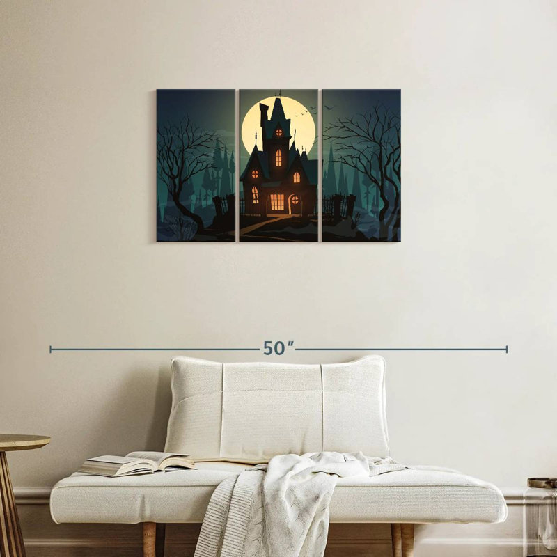 Hitzel Halloween House, 20" H x 33" W