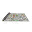 Tapis gris motif/orange/vert-1959469998