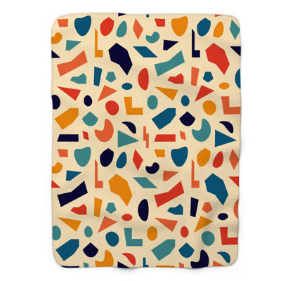 Couverture rétro en sherpa 1 pièce