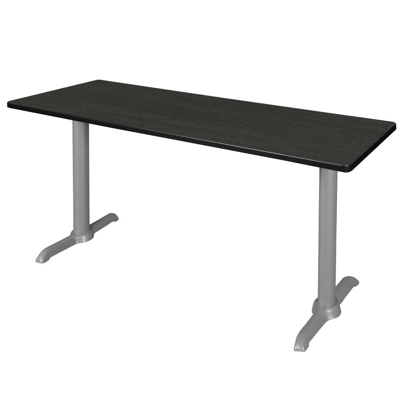 Base et table de formation Cain, H 29 po x L 60 po x l 24 po, Gris intense, Gris lune