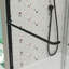 Porte de douche à dérivation, porte coulissante, avec verre trempé de 1/4 po et fini noir mat 56 à 60 po x 70 po-123210310